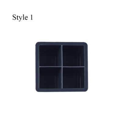 Round/Square Ice Cube Ball Maker Tray Silicone Sphere Mold Bar Whiskey Cocktail 