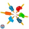 The Pencil Grip Premium Pencil Grips Assortment Pack, Universal Ergonomic Writing Aid For Righties And Lefties, Colorful Grippers, Includes 6 Different Grips, Assorted Colors, 6 Count - PGP-006