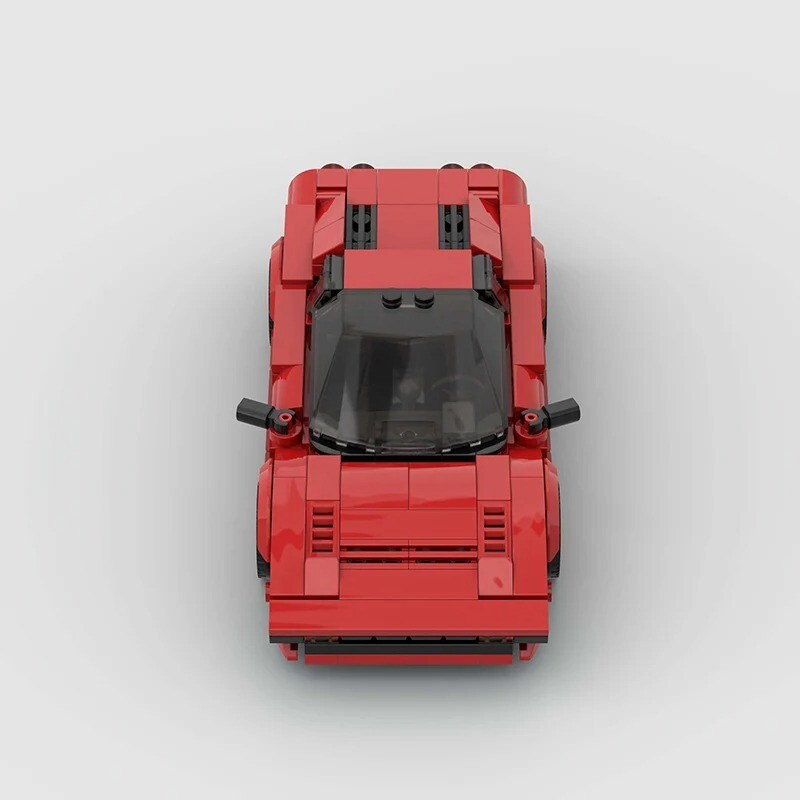 MOC LEGO Car: Ferrari 308 GTS Speed Champions style Fast Shipping Perfect Gift