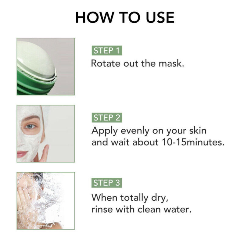 Green Tea Clay Pack Stick Purifying Poreless Deep Cleansing Blackhead Remover US