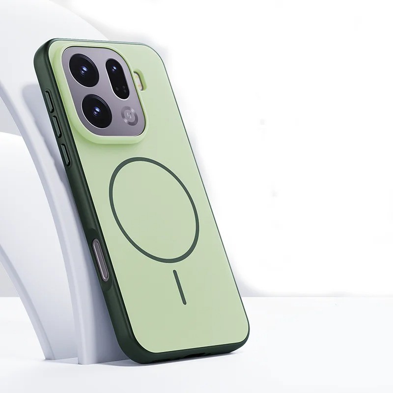 OPPO Find X9/X9 Pro Magnetic Case Matte PC+TPU Metal Button Cover