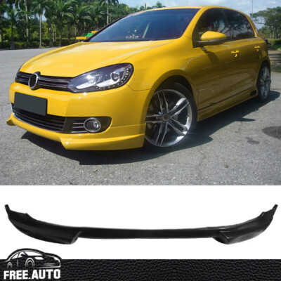Fit 10-14 Volkswagen VW Golf 6 Front Bumper Lip Spoiler RG Style Splitter Kit PU