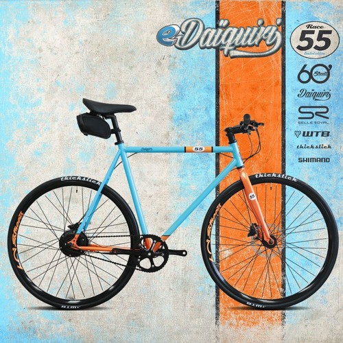 EBike Electric Bike 700c eDaiquiri RACE Single Speed Bicycle e-bike Sizes S/M/L
