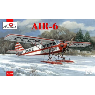 AIR6 Soviet monoplane on skis Amodel 72309 Plastic model airplane kit Scale 1:72