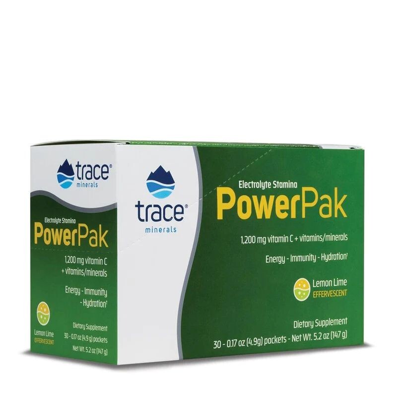 Powerpak Zitrone Limette, Elektrolyte Trinkpulver 30 X 5g Portionsbeutel