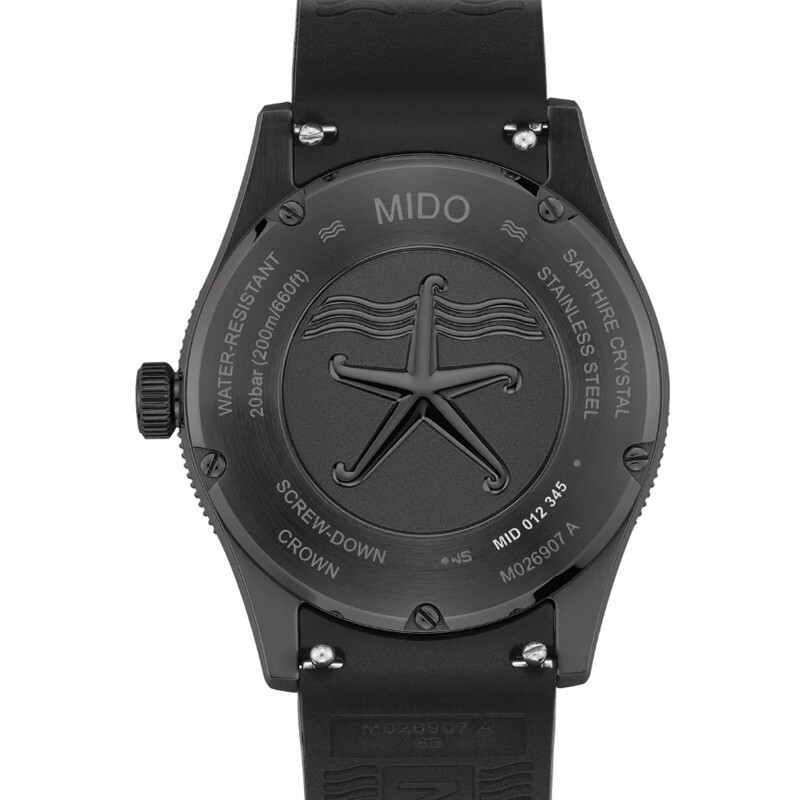 Pre-owned Mido Ocean Star 39mm Automatic Black Pvd Men's Watch M026.907.37.051.00