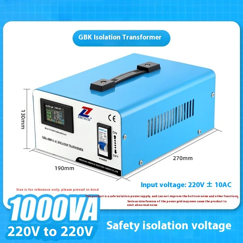 1000VA AC Ring Isolation Transformer Audio Safety Isolated Power Converter Anti-