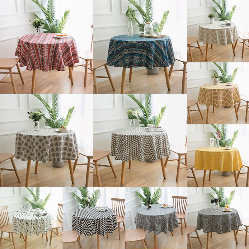 S Cotton Linen Tablecloths
