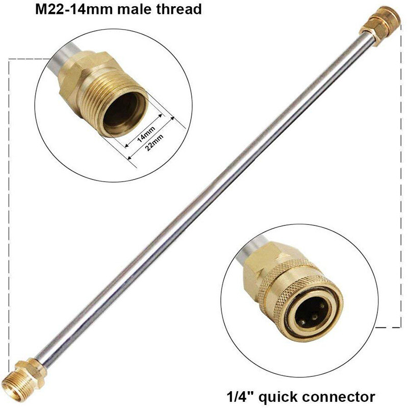 High Pressure Washer Extension Wand, 1/4 Inch Quick Connect Power Washer Lance#