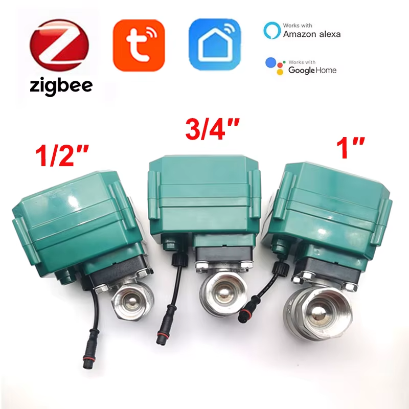 Tuya Zigbee 3.0 Water Valve Shutoff ON 0% To 100% Controller Support Alexa Googl