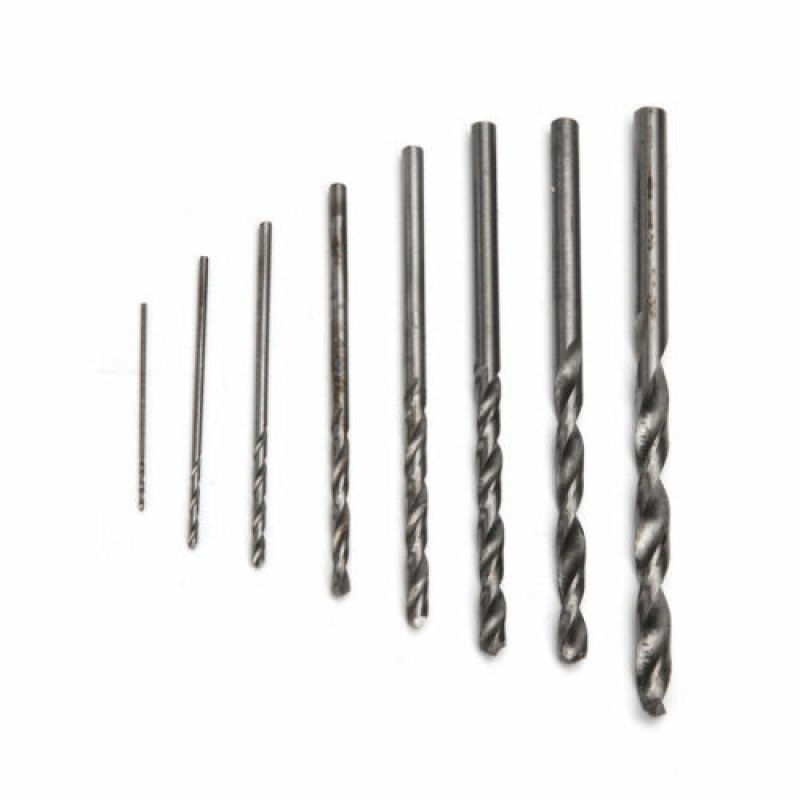 10PCS 0.3-3.5mm Drill Bit Set HSS  Length Twist Metal Drill Bits Tools