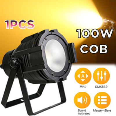 100W COB LED Par Light DMX Stage DJ Par Can Light Audience Blinder Spot Light US