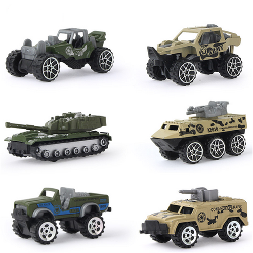 6pc 1:64 Military Series Tanks Off-road Armored Vehicles