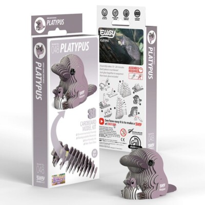 Platypus 3D Cardboard Model Kit Eugy New