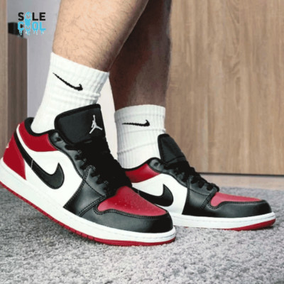 Air Jordan 1 Low 'Bred Toe Chicago' Black  553558-612