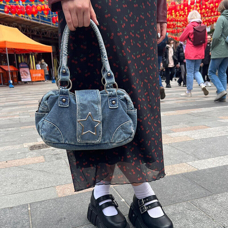 け*た様 ADRER vintage denim shoulder bag Vintage Denim Shoulder Bag | Bag | Three Fleas
