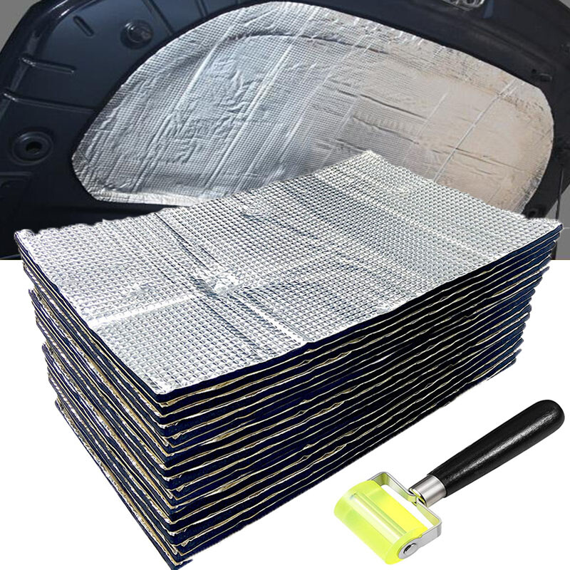 16 ~ 112SQFT Sound Deadener Mat Noise&Heat Shield Insulation Car Hood Trunk Door