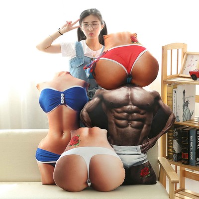 Creative Printed Plush Simulation Body ASS Funny Pillow Cushion Sexy Butt Gift 