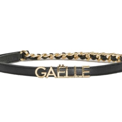 

Женский ремень GAELLE Paris GBADP4314 Черное золото с логотипом E2023, Black