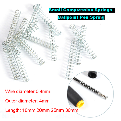 Small Compression Spring Mini Spring Steel 0.5mm Wired Diameter 3mm To 12mm OD | UK
