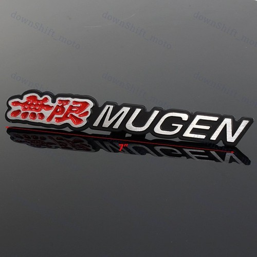 Car Trunk 3D Spoiler Emblem Badge Sticker Decal 7" For HONDA CIVIC ACURA Mugen