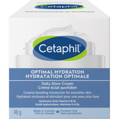 Cetaphil Optimal Hydration Daily Glow Cream Boosting Smoother Skin 48g NEW