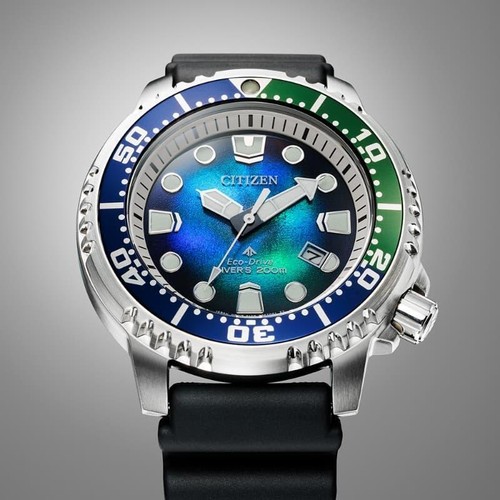 Pre-owned Citizen Bn0166-01l Promaster Diver Polyurethane Spherical Mineral Crystal