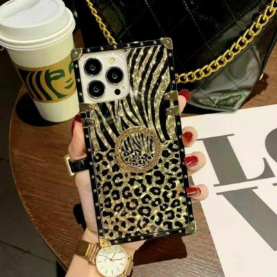 Square Zebra Leopard Marble Phone Case For Huawei Mate 40 Nova P30 P40 Honor 50