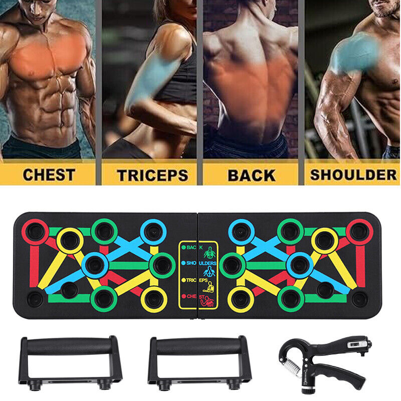 14 In 1 Push Up Rack Board System Fitness Workout Train Home Gym Exercise Stands