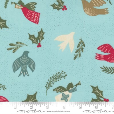 Good News Great Joy Hark Birds Frost by Fancy That Design House Moda 1/2 Yard