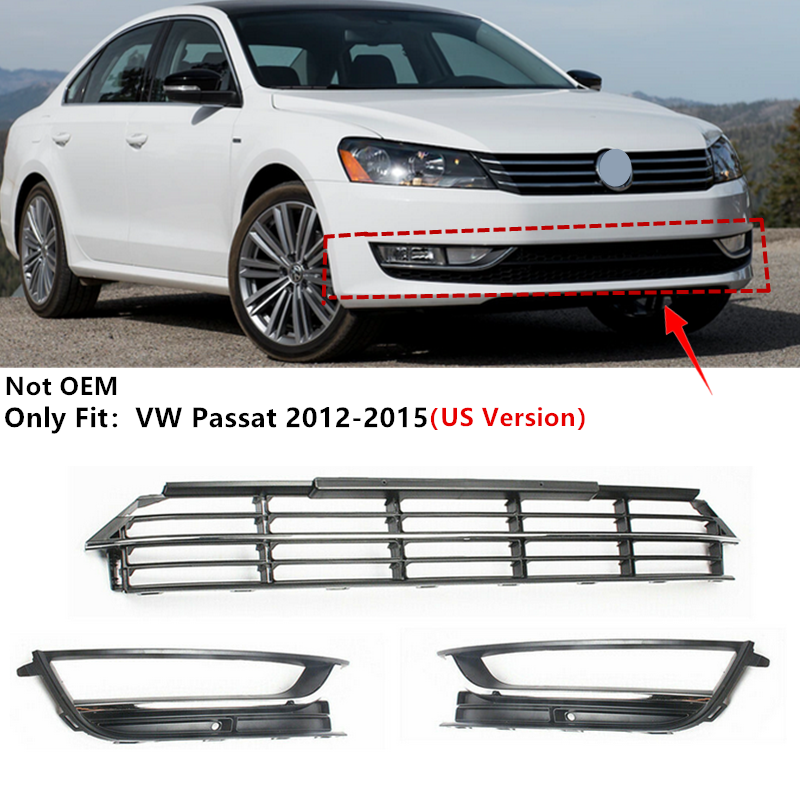 2012 vw passat front bumper lower grille deals