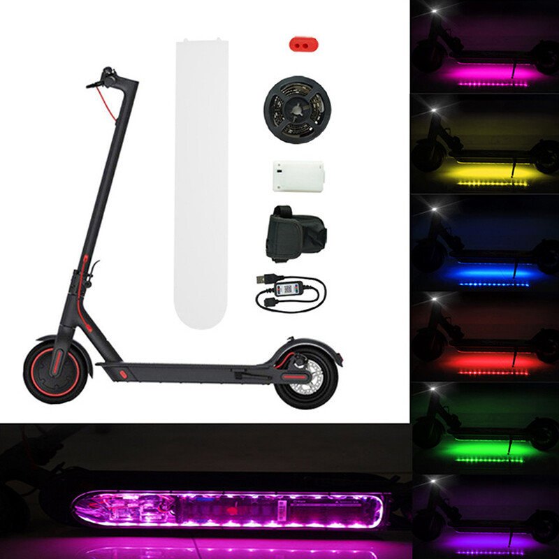 Electric Scooter LED Strip Flashlight Bar Lamp For Xiaomi M365 Skateboard L.Q1