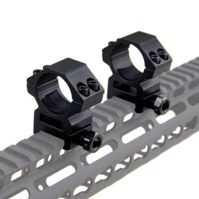 Picatinny/Weaver Rifle Scope Rings High Profile For Scope Mount 1 Inch - 2 Pack