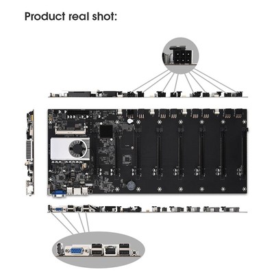 SODIAL RISERLESS MINING HAUPTPLATINE 8 GPU BITCOIN KRYPTO ETHEREUM MINING UNTERSTÜTZU7