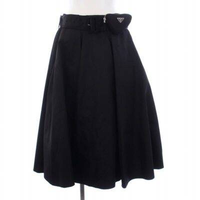 Prada PRADA 22SS Re-NYLON Long Skirt Flare Pouch Belt 38S