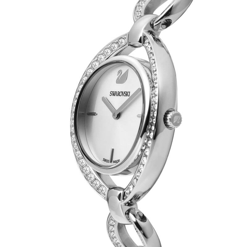 Pre-owned Swarovski Original  Stella Women's Quartz Metal Watch 29x35m 30m Made In Swiss
