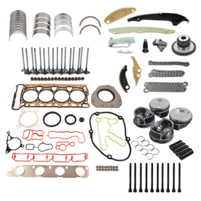 Engine Overhaul Rebuild Pistons 23mm Seals Kit For Audi A4 VW GTI Jetta 2.0 T