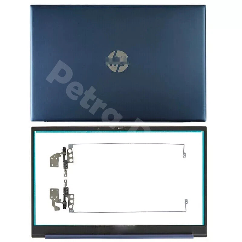for HP Pavilion 15-EG 15-EH 15-EG0073CL Top Lid Blue Lcd Back Cover Bezel Hinges
