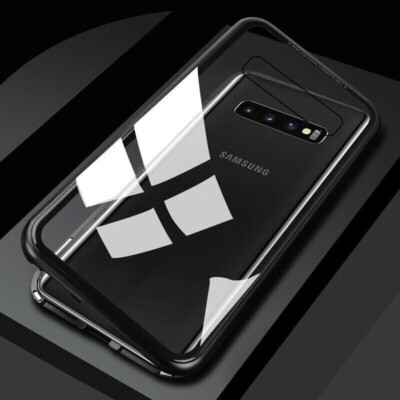 100% NEW Magnetic Adsorption Tempered Glass Cover Case Pin f Samsung Galaxy S10+