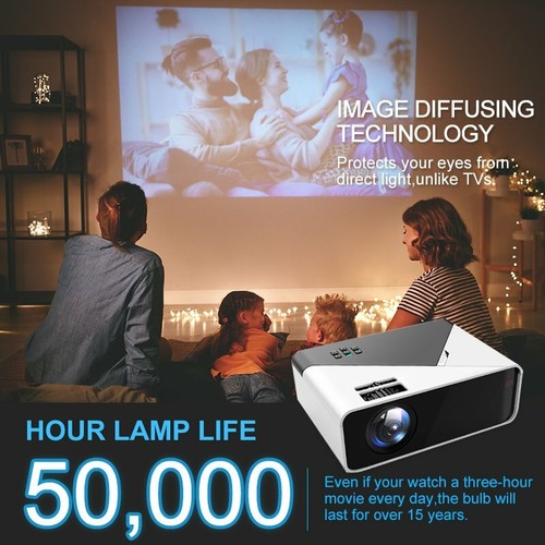 Android 6.0 4K 3D WiFi Wireless LED Projector Bluetooth 1080P Smart