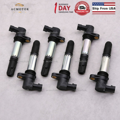 6PCS NEC000110L Ignition Coils For 2002-2006 Land Rover Freelander 2.5L V6