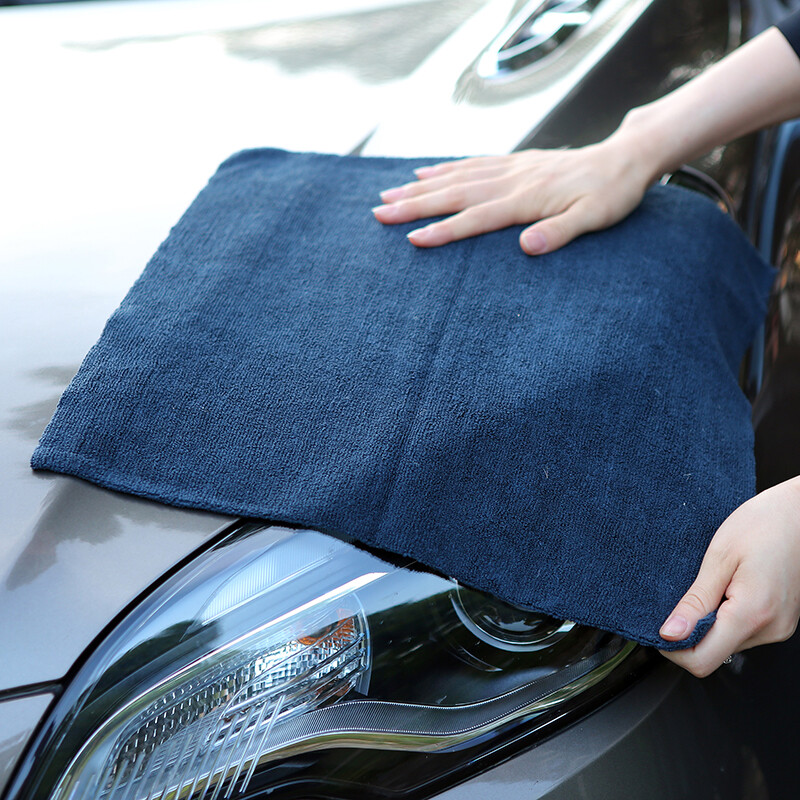 Bulk Edgeless microfiber towels cleaning towel plush 16x16" 380 gsm lint free