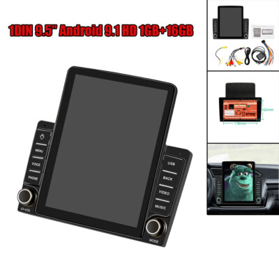 9.5in 2DIN Car Android 9.1 1GB+16GB GPS HD Touch Screen Radio MP5 Stereo Player