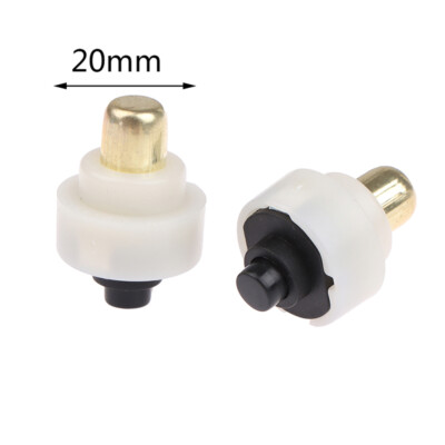 2Pcs 20mm LED Flashlight Push Button Switch ON/ OFF Electric Torch Tail Swit_x$
