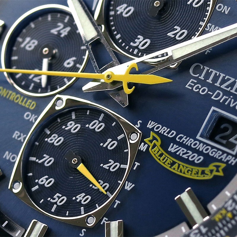 Pre-owned Citizen Promaster Sky Blue Angels At8020-54l Eco-drive Solar Atomic Men Watch