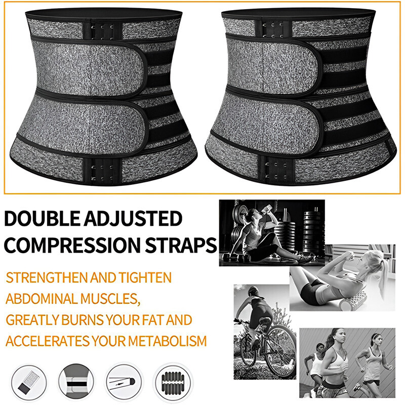 Men Sweat Waist Trainer Trimmer Abdomen Reducer Slimming Belt Body Shaper Girdle