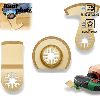 Multitool Sageblätter Hartmetall 3 Stück Zubehör für Fliesen Fugenmortel Beton