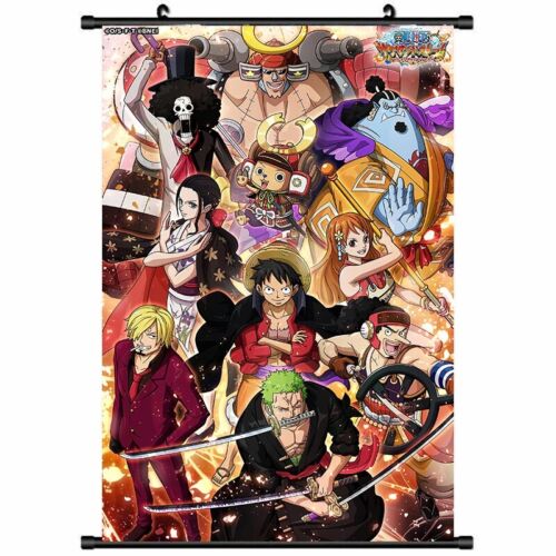 One Piece Character Anime Wall Scroll Poster Manga Picture Canvas Print Luffy