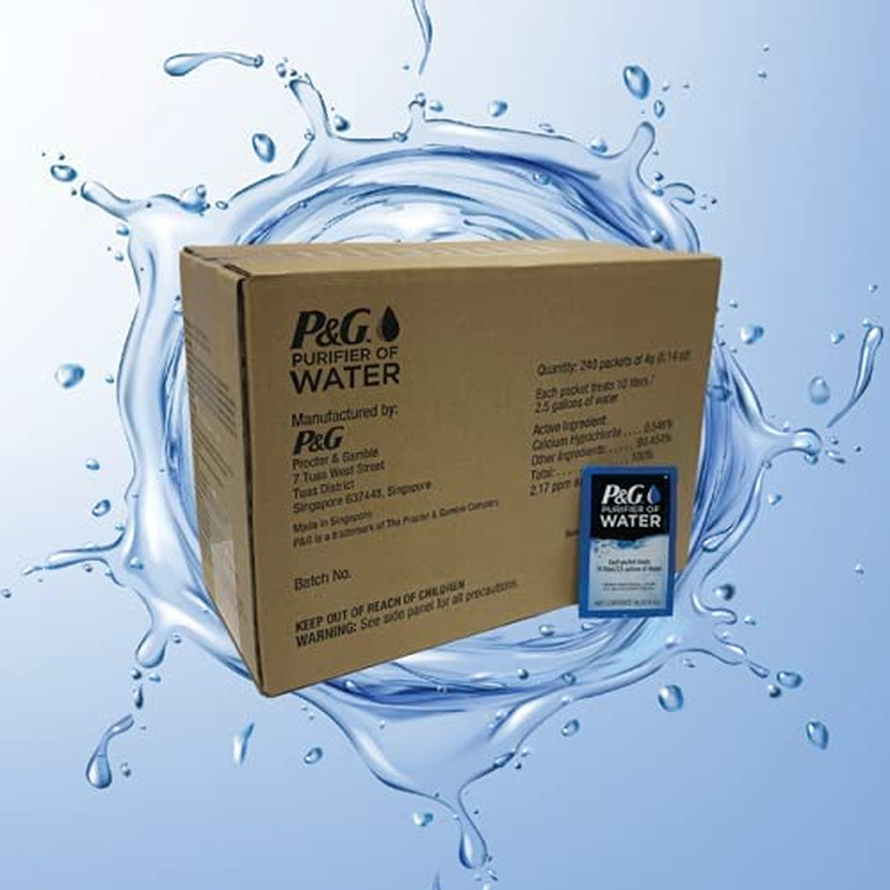 Packets (box Of 240 Packets). Emergency Water Filter Pur