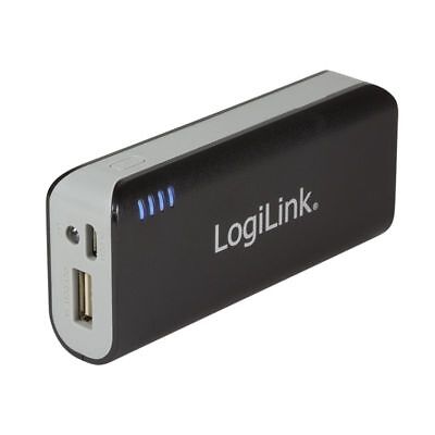 Mobiler Zusatzakku PowerBank 1x USB 5000 mAh Smartphone Taschenlampe Ersatz Akku